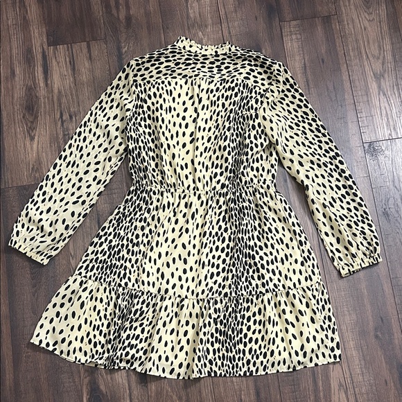 J.Crew Mercantile Animal Print Tiered Dress Women’s Size 6 36” Length - Picture 6 of 6